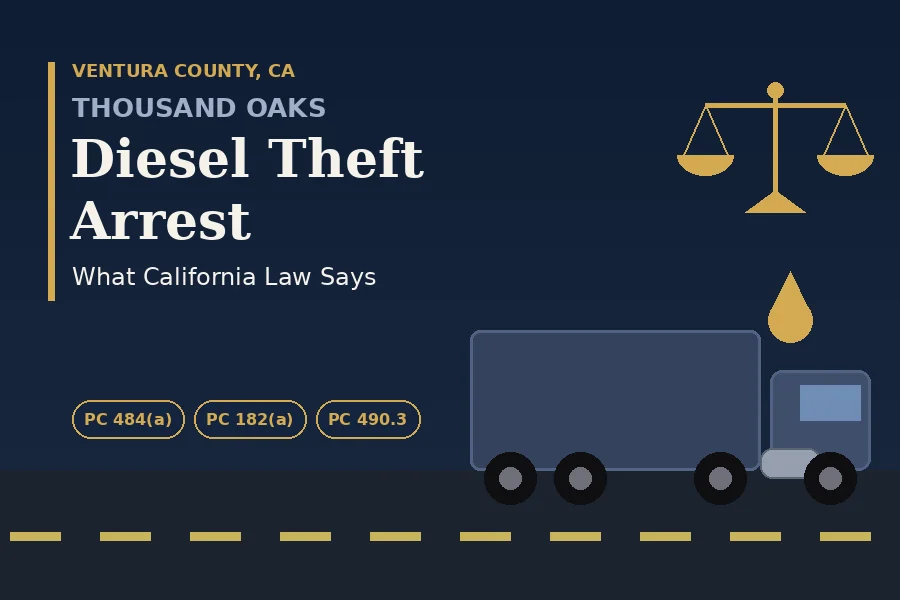 Original firm illustration: Thousand Oaks Diesel Theft Arrest