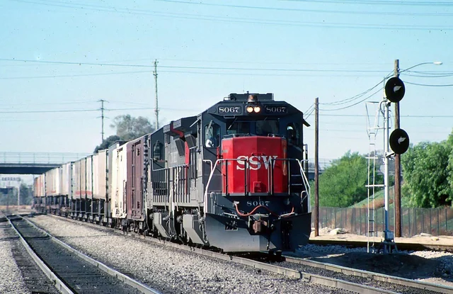 Photograph of Colton railroad crossing