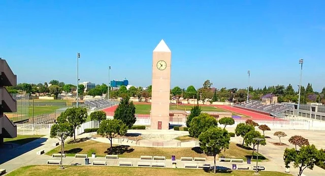 Photograph of Lynwood High School clock tower