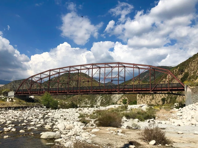 Photograph of Santa Ana River bridge, Highland