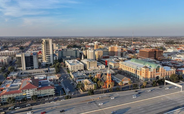 Photograph of Stockton skyline