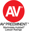 AV Preeminent · Martindale-Hubbell Lawyer Ratings