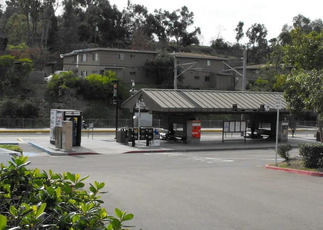Photograph of Amaya Drive trolley station, La Mesa