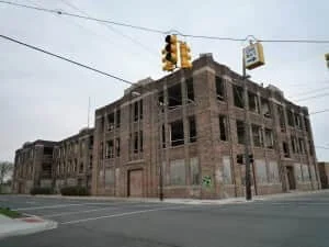 a few of the thousands of vacant buildings in Detroit