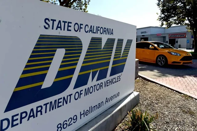 California Department of Motor Vehicles sign